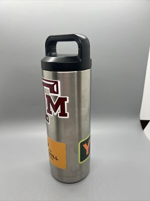 Yeti Rambler 18 Oz Water Bottle Aggies Sticker Yeti Sticker EUC