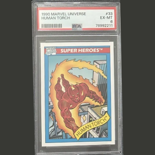 1990 Impel Marvel Universe Human Torch #33 PSA Graded - Picture 1 of 2