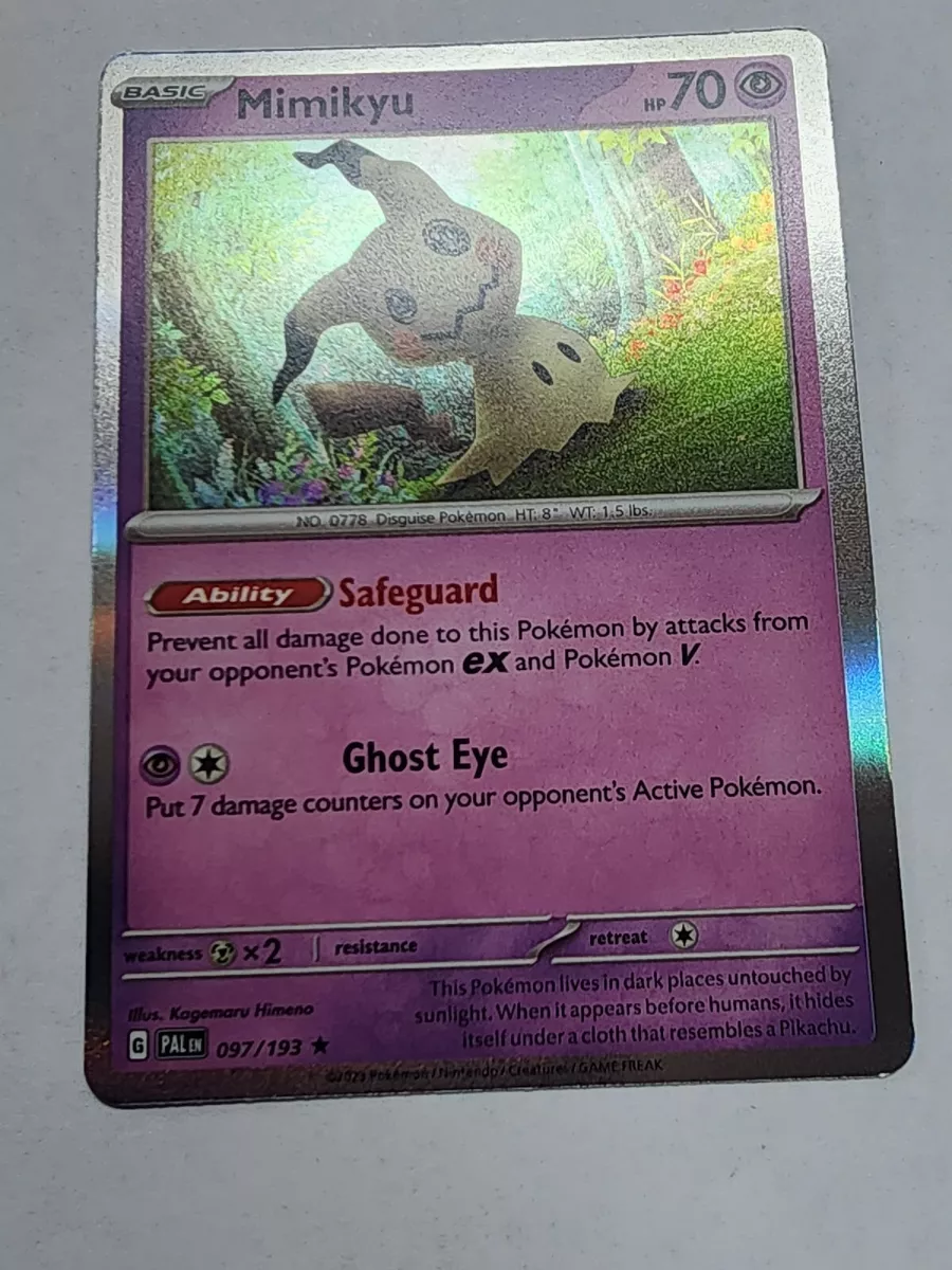 HOLO Mimikyu 097/193 NM / M - Paldea Evolved Scarlet Violet Pokemon Card