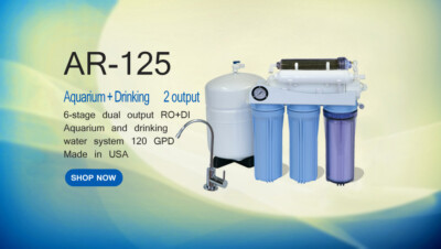 Aquarium Drinking 120G REVERSE OSMOSIS RO+DI WATER FILTER SYSTEM USA Made AR-125