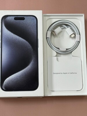 Original Apple iPhone 15 Pro Max  Titan Blue Verpackung  256 GB Leerbox Karton