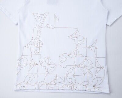 LV Psychedelic Flower White T-Shirt