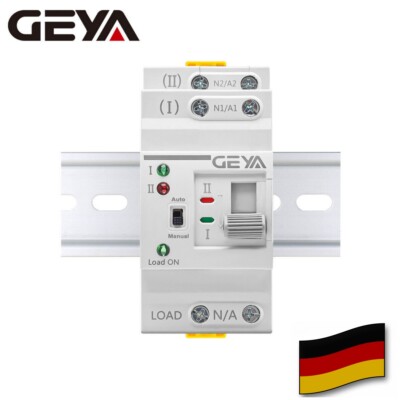 GEYA Mini Dual Power Automatic Transfer Switch Grid auf Generator 2P 63A 220V