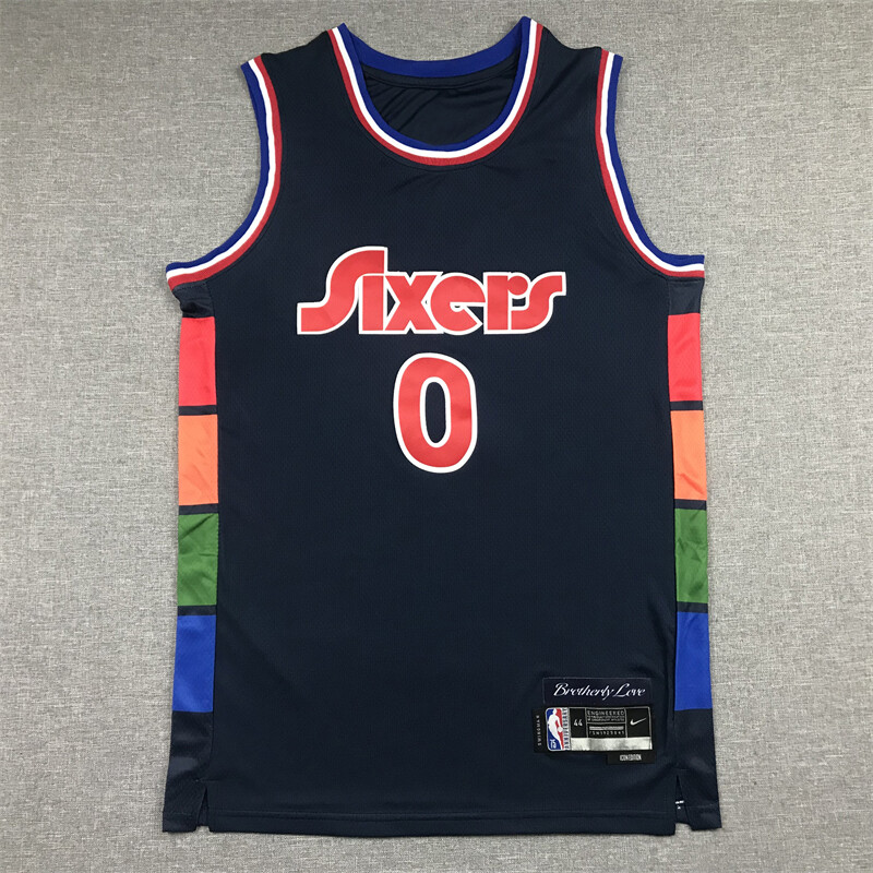 Philadelphia 76ers #21 #1 #0 Camiseta de baloncesto para adultos cosida S-2XL