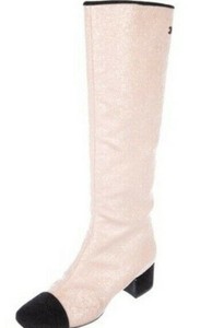 chanel sparkle boots