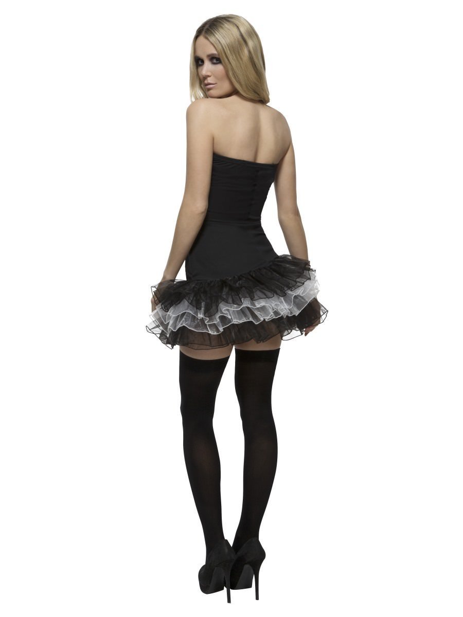 Smiffys Fever Studentenkostüm – Kleid Mit Höschen, Schlips & Strumpfhalter