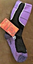 Hylaea Merino Wool Thermal Knee High Ski Socks 4 Skiing, Snow Boarding PURPLE