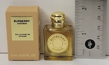BURBERRY GODDESS EAU DE PARFUM INTENSE 0.16 fl oz/5ml MINIATURE SPLASH FOR WOMEN