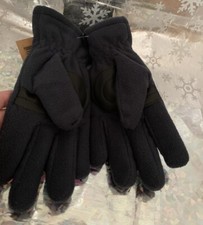    James Paul Boys Gloves Fleece Reinforced Palms Black Winter NWT