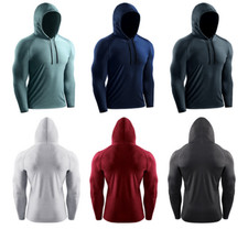 Men Coat Fitness Hoodie Workout Basketball Training Sweatshirt Quick Dry Sweater