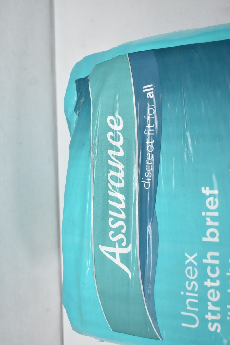 Assurance Stretch Briefs w Tabs Ultimate Absorbency L/XL 34 Pack 