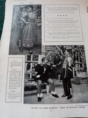 Xm22 Ephemera 1900er Theaterbild James Blakeley Huntley Wright 