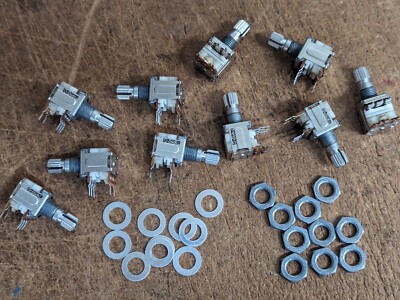 (Lot of 10) 10k Ohm Potentiometer Linear On/Off Switch