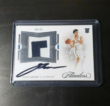 2020-21 Flawless Game-Worn Rookie Patch Auto Josh Green #/25 True RPA #FPA-GRE