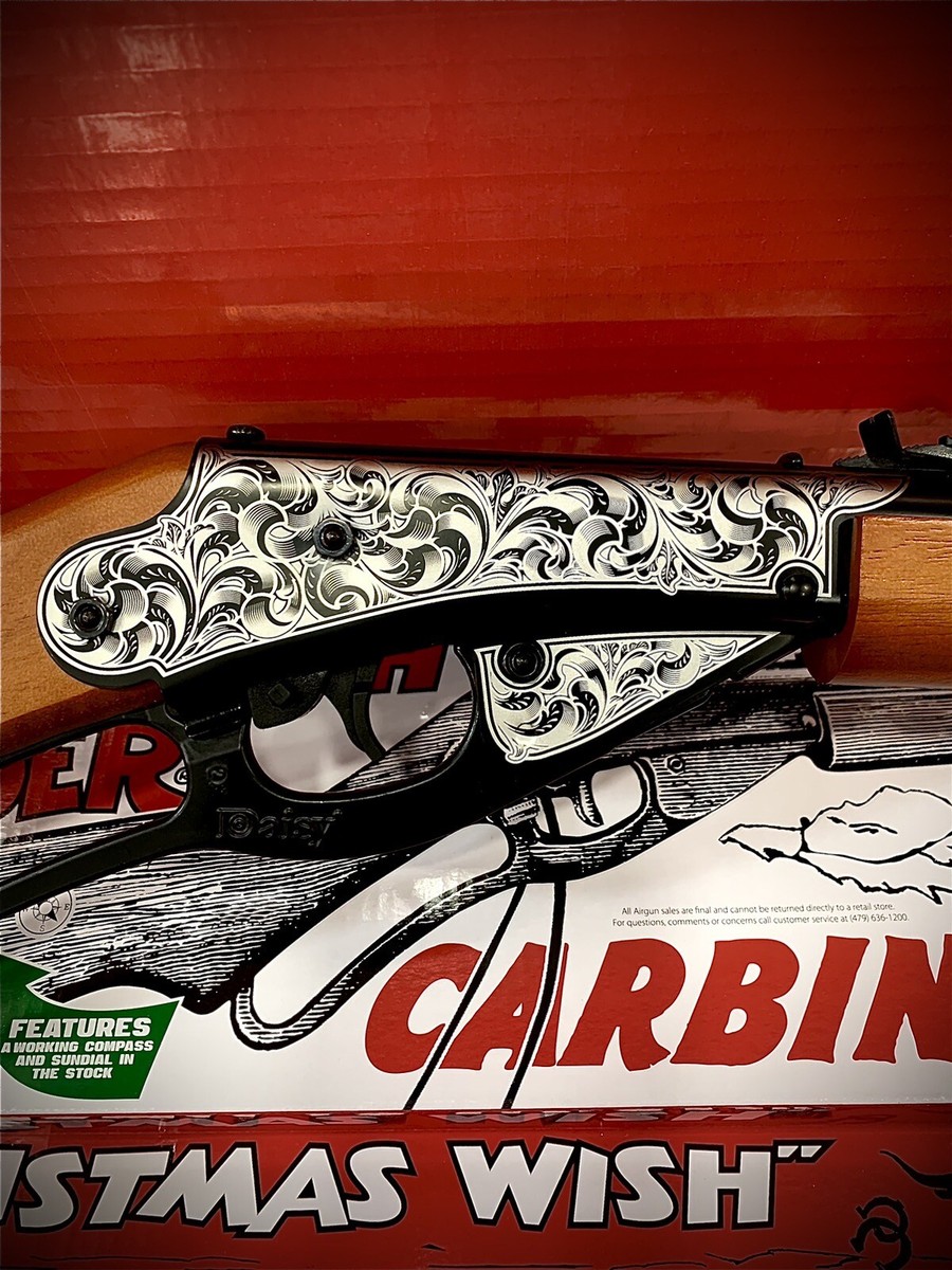 Laser Engraved SCROLL PATTERN Christmas Wish Red Ryder BB Gun