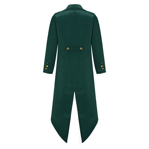 UK Kids Boys Tailcoat Gothic Victorian Jacket Pirate Long Coat Cosplay Costume - Picture 32 of 84