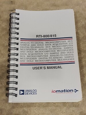 Manual: Analog Devices RTI-800 und RTI-815