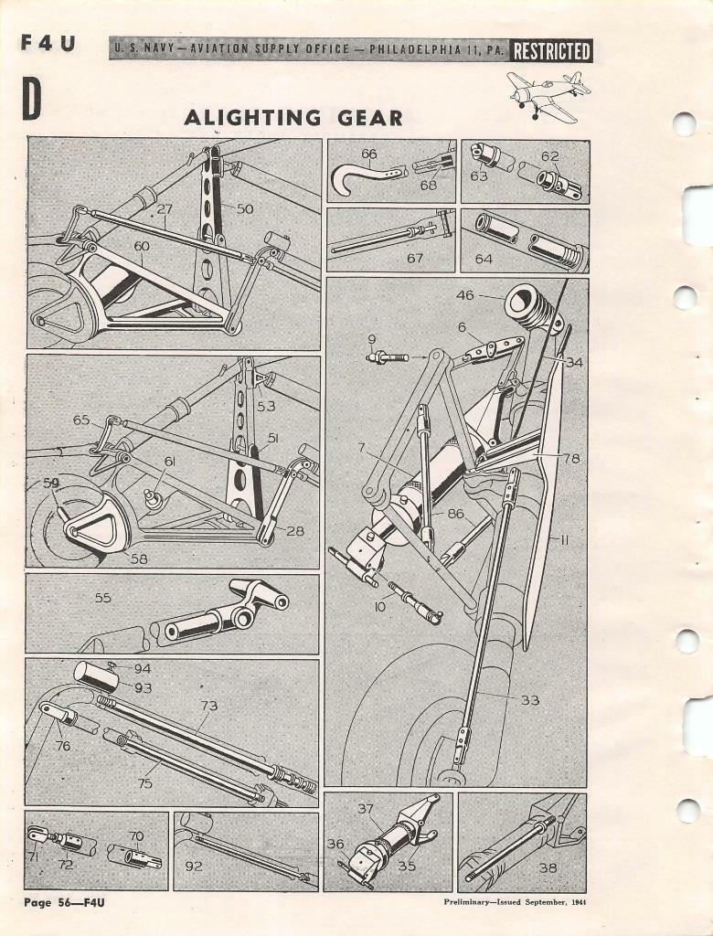 1944 VOUGHT F4U CORSAIR AIRFRAME SPARE PARTS (ASO) CATALOG FLIGHT MANUAL-CD - Picture 10 of 11