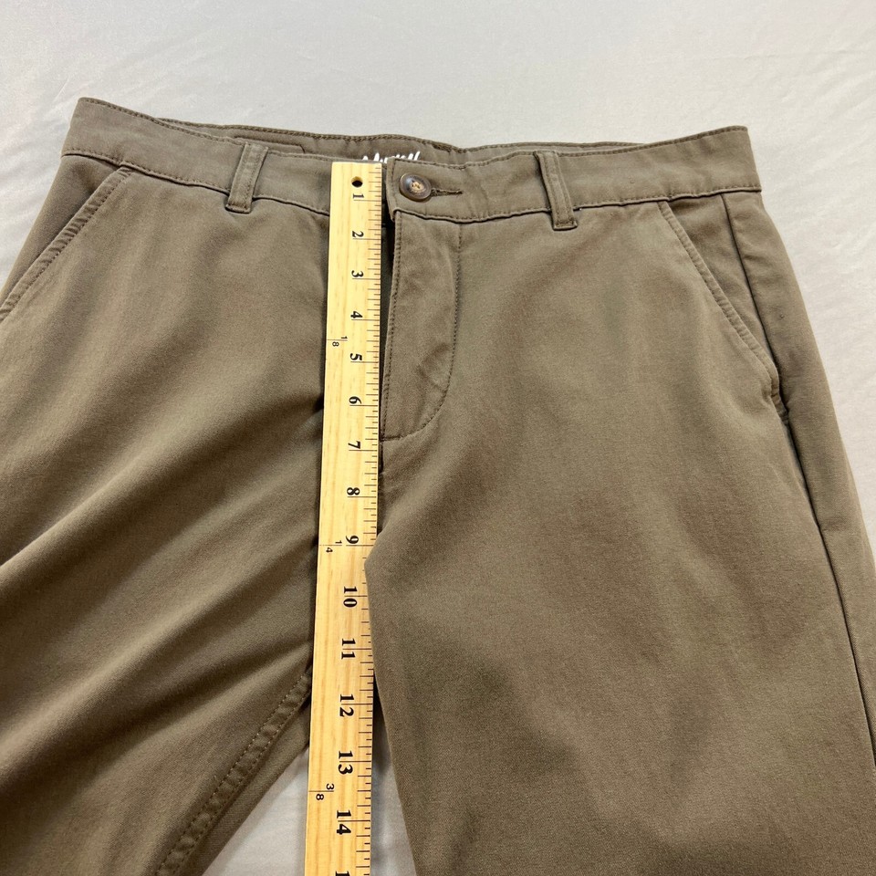 Mugsy Jeans Pants Mens 32x34 Olives Green Stretch Chino Stretch K6PNOL