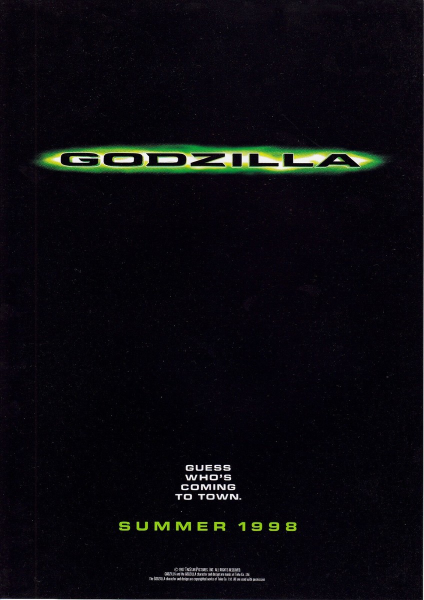 THE MASTERS 1998 ポスター GODZILLA 1998- Japanese Mini Poster Chirashi | eBay