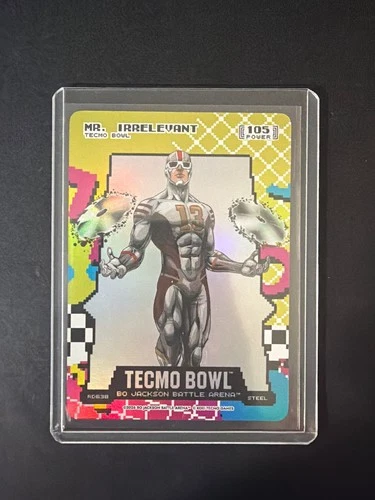 Mr. Irrelevant 105 Power Bo Jackson Battle Arena Tecmo Bowl Steel RD638 Rad 80’