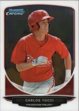 2013 Bowman Chrome Mini Baseball Card #12 Carlos Tocci 