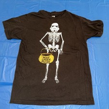 Boys Star Wars T-Shirt XL Black Stormtrooper Halloween