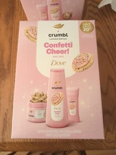 🎄🍪Dove x crumbl Limited Edition Confetti Cheer! 3 pcs Gift Set🍪🎄