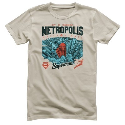 Officially Licensed Superman - Metropolis - Daily Planet Mens T-Shirt