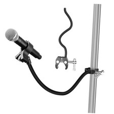 19.69" Adjustable Arm Super Crab Clamp Mic Gooseneck Microphone Stand