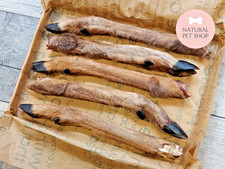 Hairy Deer Legs X10-X30 Dog Chews Natural Dental Venison Roe Treats  Dewormer