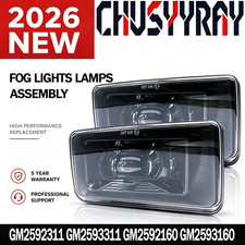 Clear Fog Lights Lamps Assembly For Chevy Silverado 2500 3500 Hd 2008-2014