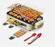 AORAN Indoor Grills Electric Smokeless-Black Smokeless Indoor Grill-New in Box