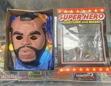 Vintage Ben Cooper A-Team Mr. T Halloween Mask Costume W/ Box