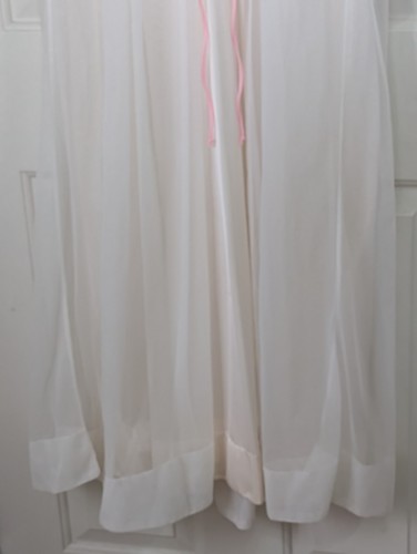 VTG Le Voys Night Gown Sheer Robe Peignoir Set Small Petite White Lace Wedding - Picture 3 of 24