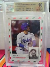2023 TOPPS HOLIDAY COUNTDOWN #1 SHOHEI OHTANI! BGS 10 PRISTINE!!!