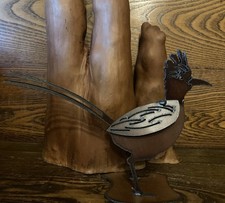 Rustic Metal Roadrunner Yard Art Sculpture