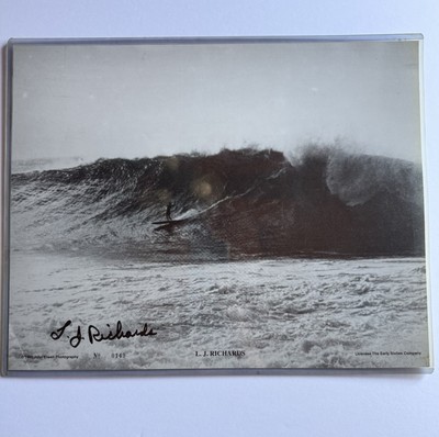 Surf Poster/ Photo  - 1960 Autographed LJ Richards  RARE #149 Print