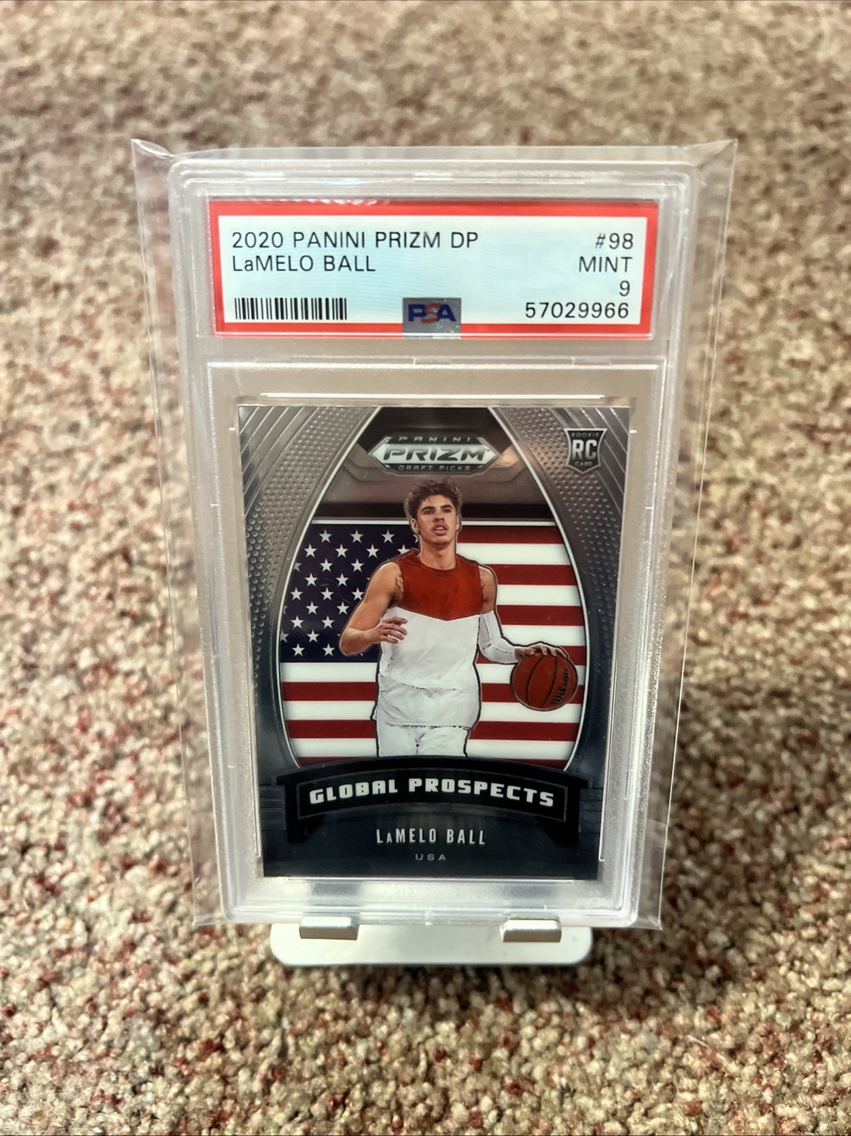 2020-21 Panini Prizm Draft Picks - Global Prospects LaMelo Ball #98 (RC)