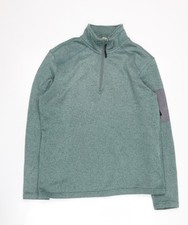 Mens UK Size M Cotton Traders Green Pullover Sweatshirt