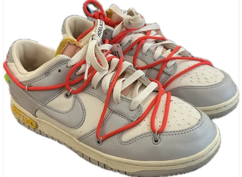 Nike Dunk Low Off-White Lot 6 Men's Size 10.5 Pre Owned With Original Box