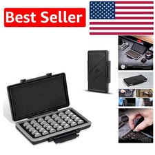 Elegant LR44 Battery Case: Water-Resistant Organizer for 35 Button Cells