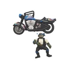 Vintage TMNT Bodacious Biker Cruisin Leo & Bike 1994