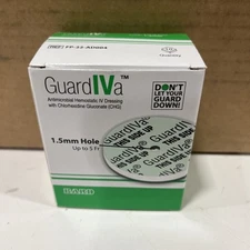 Bx/10 Bard GuardIVa Antimicrobial Hemostatic IV Dressing 1”, 1.5mm Exp 03/25