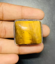 Tiger Eye Gemstone 925 Sterling Silver Handmade Ring Jewelry Gift For love