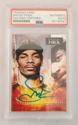 Snoop Dogg Signed Panini HRX 2013 Trading Card RC Rookie Rapper