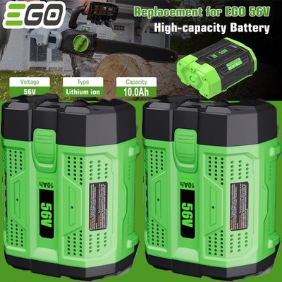 1~2Pack 10.0Ah BA2800T Replace For EGO 56V Battery Lithium BA5600T BA4200 Power+