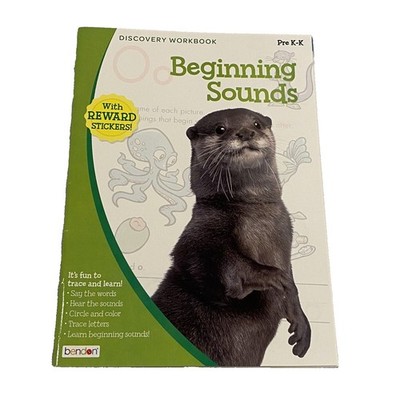 discovery work book beginning sounds with stickers PRE K - K bendon