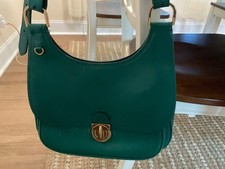 Tory Burch emerald green shoulder bag