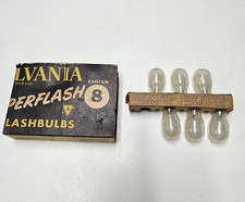 Vintage Sylvania Superflash Bantam 8 Flash Bulbs Qty of 6